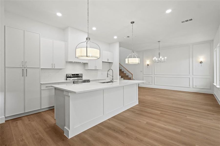 Furnished interior view inside a new home in , Dallas (Image 8). Furnished interior view inside a new home in , Dallas (Image 8).