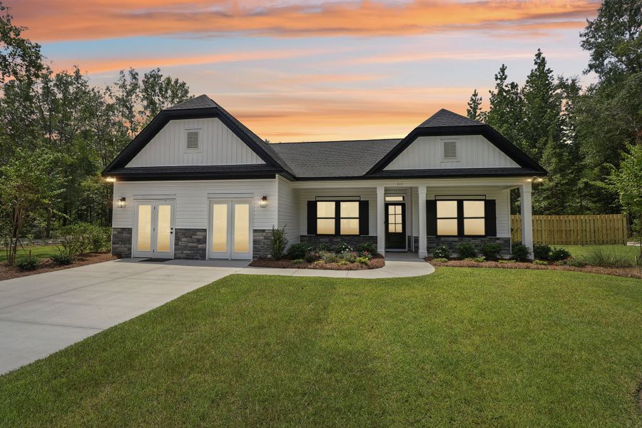 Representative exterior photo of a completed home built from the Wisteria II by Great Southern Homes in Lynbrook, Boiling Springs, SC (Image 39).