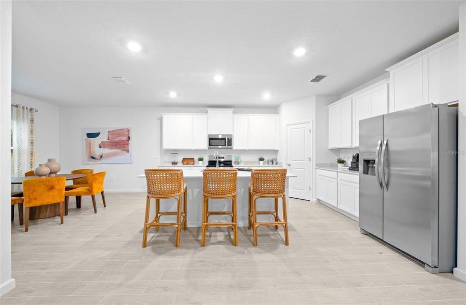 Furnished interior view inside a new home in Pioneer Ranch: Pioneer Ranch 60's, Ocala (Image 8).
