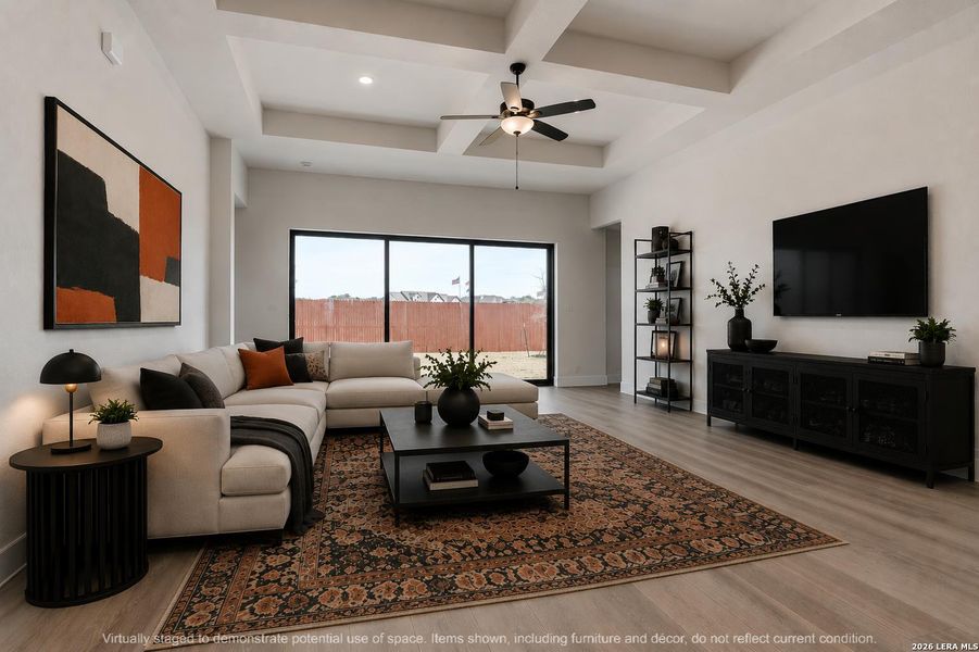 Furnished interior view inside a new home in Megan's Landing, Castroville (Image 15). Furnished interior view inside a new home in Megan's Landing, Castroville (Image 15).