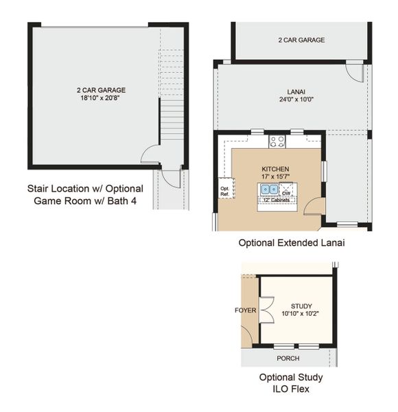 2D floor plan layout of this home in Harvest at Ovation, Winter Garden, FL (Image 4). 2D floor plan layout of this home in Harvest at Ovation, Winter Garden, FL (Image 4).