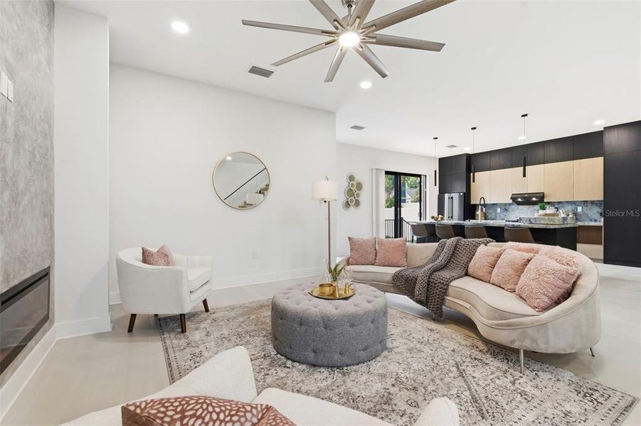 Furnished interior view inside a new home in , Safety Harbor (Image 52).