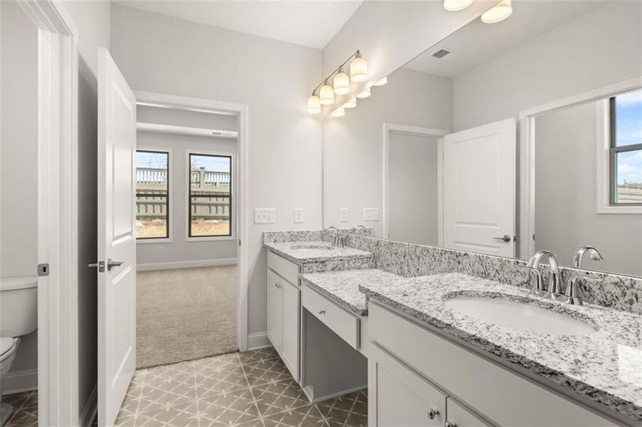 Furnished interior view inside a new home in Soleil Summit Chase, Snellville (Image 17).