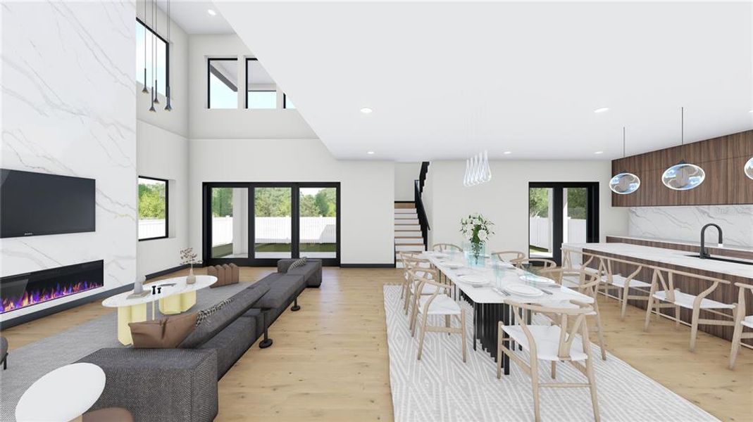 Furnished interior view inside a new home in , Tampa (Image 10).