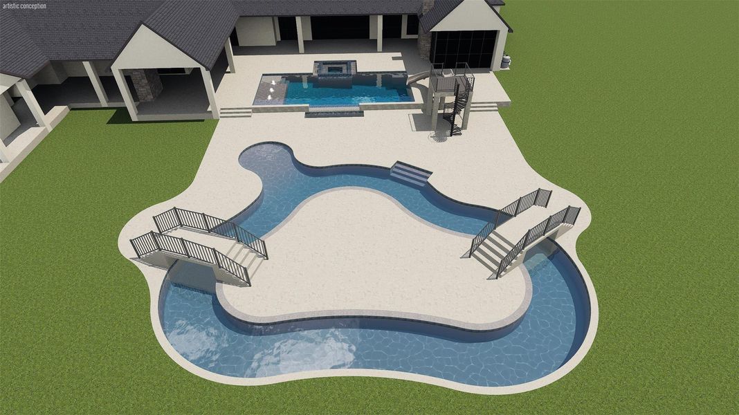 Rendering of future pool design.