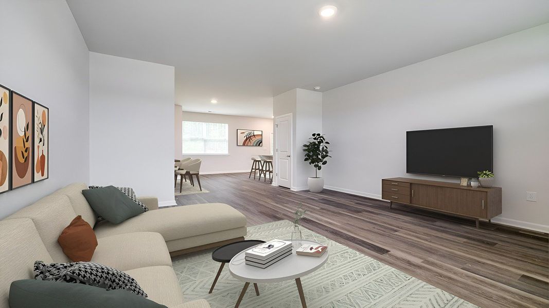 Furnished interior view inside a new home in The Retreat at East Argent, Ridgeland (Image 7).