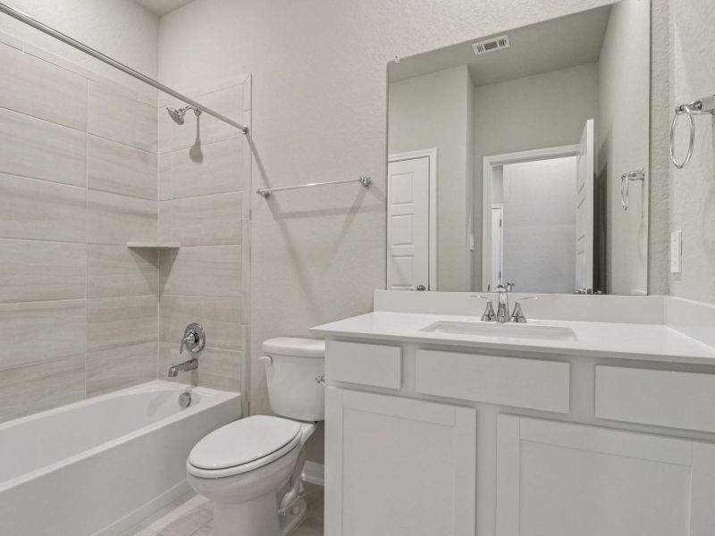 Furnished interior view inside a new home in Arcadia Ridge - Premier Series, San Antonio (Image 11). Furnished interior view inside a new home in Arcadia Ridge - Premier Series, San Antonio (Image 11).