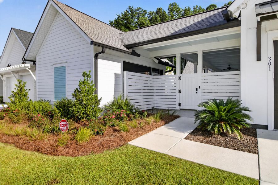 Exterior details and patio area of a home in , Summerville (Image 3). Exterior details and patio area of a home in , Summerville (Image 3).