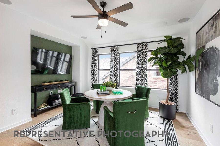 Furnished interior view inside a new home in Meridiana, Manvel (Image 18).