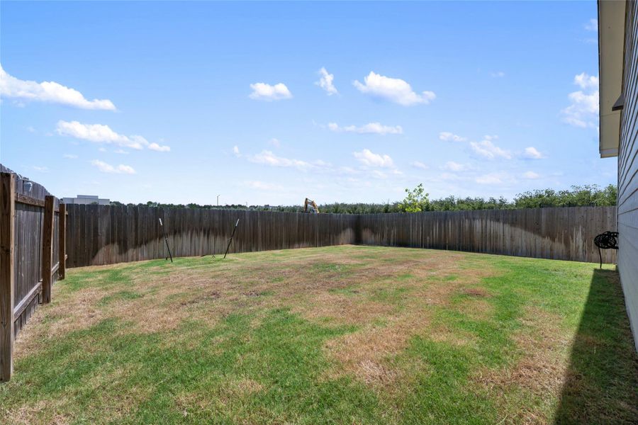 View of fenced backyard View of fenced backyard