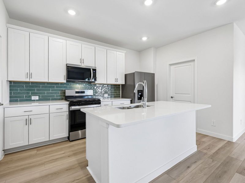 Furnished interior view inside a new home in Cibolo Hills West - Spring Series, Fort Worth (Image 7).