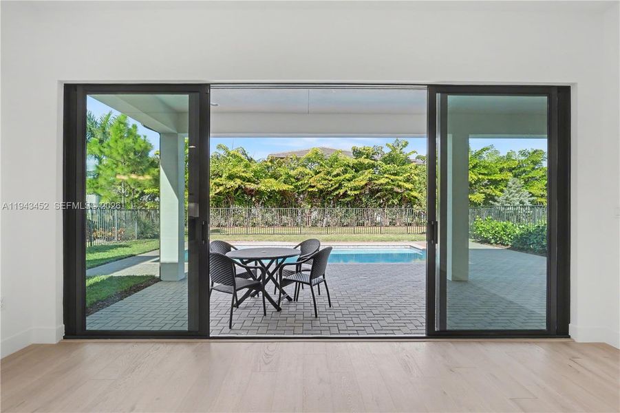 Exterior details and patio area of a home in Lotus Edge, Boca Raton (Image 4).