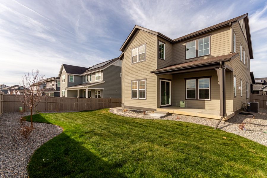 Exterior details and patio area of a home in Westerly, Erie (Image 4). Exterior details and patio area of a home in Westerly, Erie (Image 4).