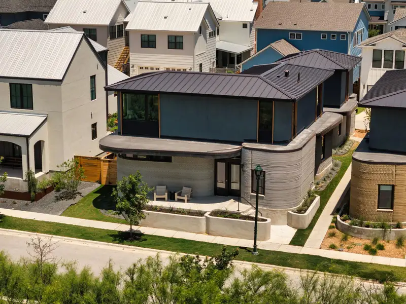 Front exterior of a new home in , Austin, TX, highlighting curb appeal (Image 2). Front exterior of a new home in , Austin, TX, highlighting curb appeal (Image 2).