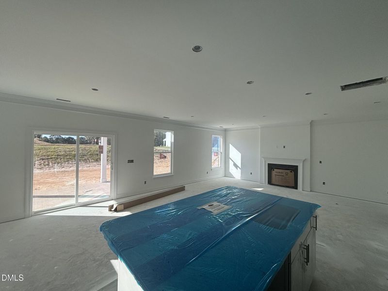 Kitchen into Family Room