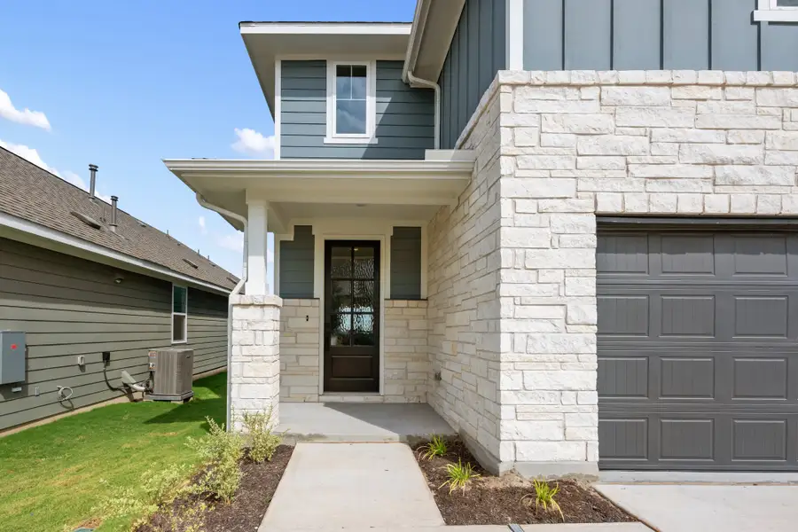 Representative exterior details of a home built from the Granbury by Ashton Woods in The Trails at Carmel, Pflugerville (Image 3).