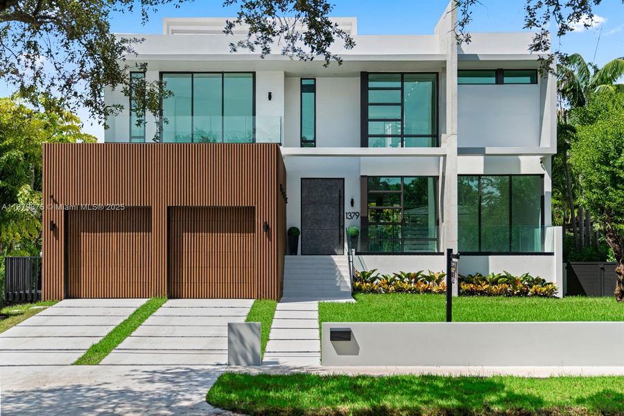 Front exterior of a new home in , Miami Shores, FL, highlighting curb appeal (Image 26).