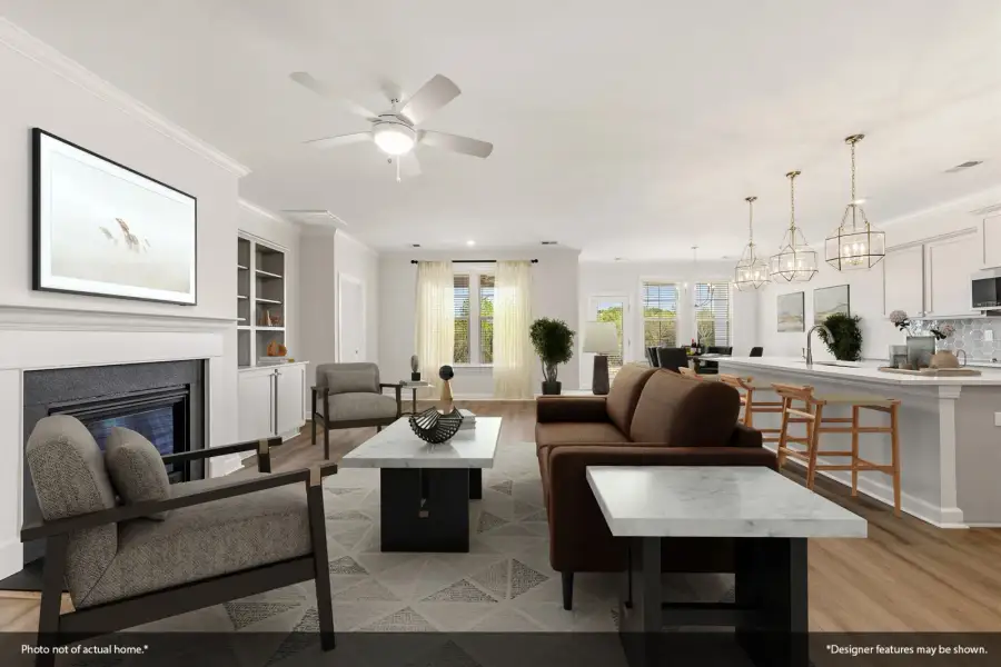Furnished interior view inside a new home in Meadows at Four Mile, Conway (Image 7). Furnished interior view inside a new home in Meadows at Four Mile, Conway (Image 7).