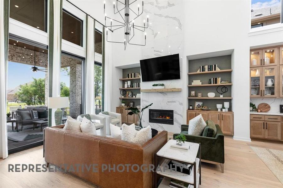 Furnished interior view inside a new home in Landmark, Denton (Image 17).