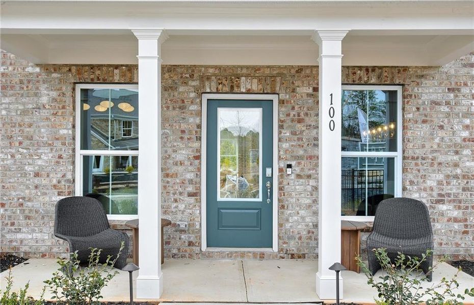 Exterior details and patio area of a home in Anderson Point Estates, McDonough (Image 4).