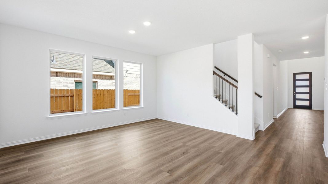 Furnished interior view inside a new home in Oaks at San Gabriel, Georgetown (Image 29).