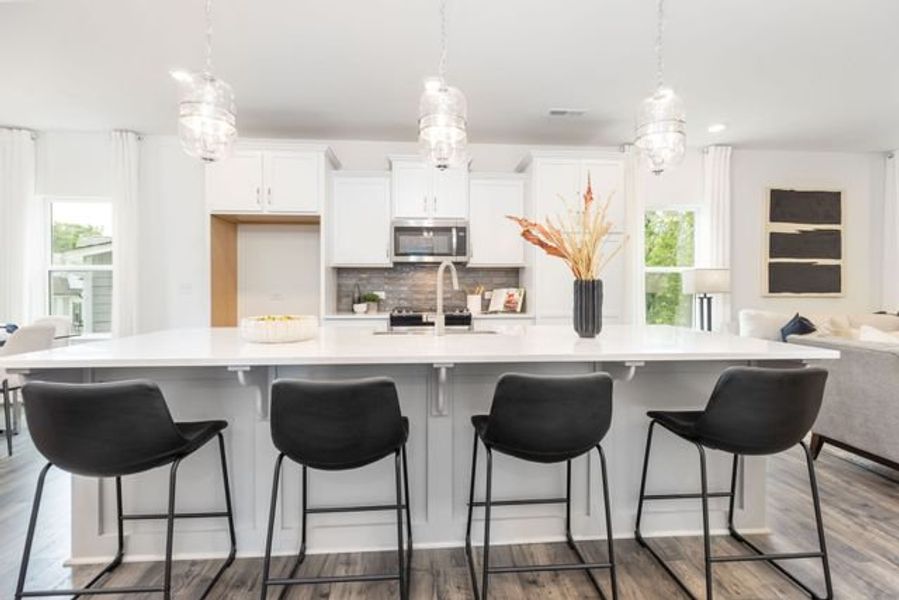 Representative furnished interior of a home built from the Abington by True Homes in Westbrook Falls, Colfax (Image 4).