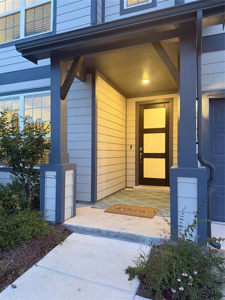 The Drive-Up Appeal is Immediately Enhanced by an Upgraded Front Door