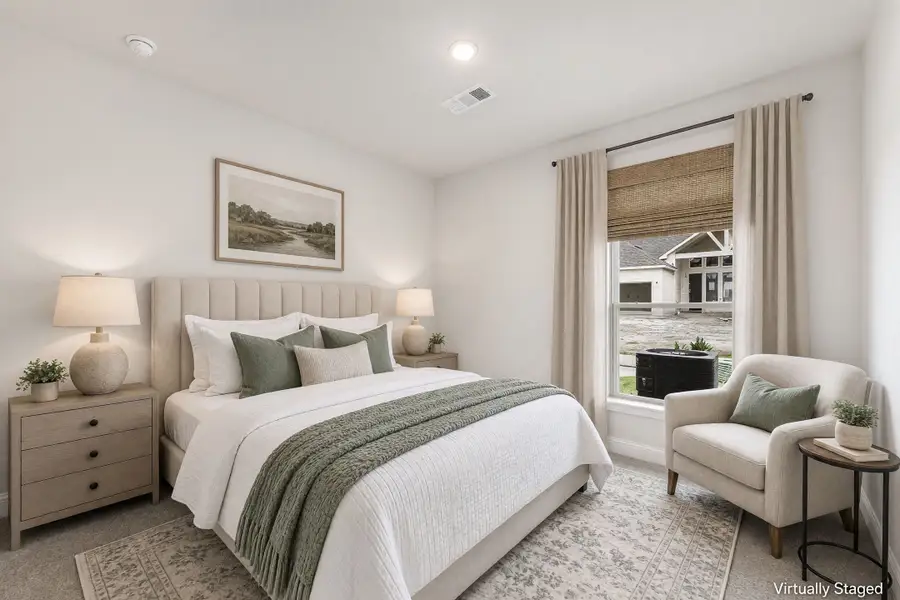 Furnished interior view inside a new home in Cottonwood Creek, Rowlett (Image 15).