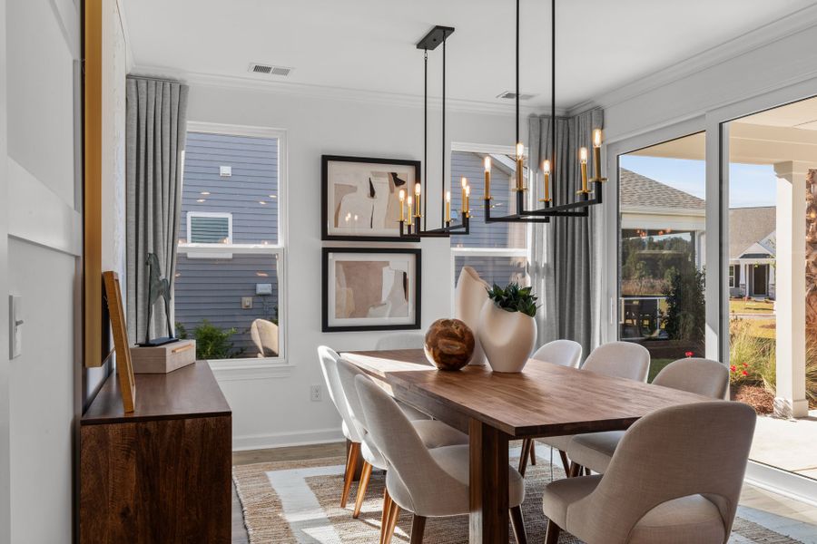 Representative furnished interior of a home built from the The Shorebreak by Chesapeake Homes in Coastal Club of the Carolinas, Calabash (Image 10).