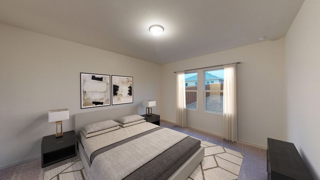 Representative furnished interior of a home built from the Polaris by Starlight Homes in Noble Ridge, Howe (Image 9).