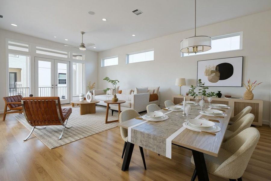 Furnished interior view inside a new home in Upland Estates, Houston (Image 15).