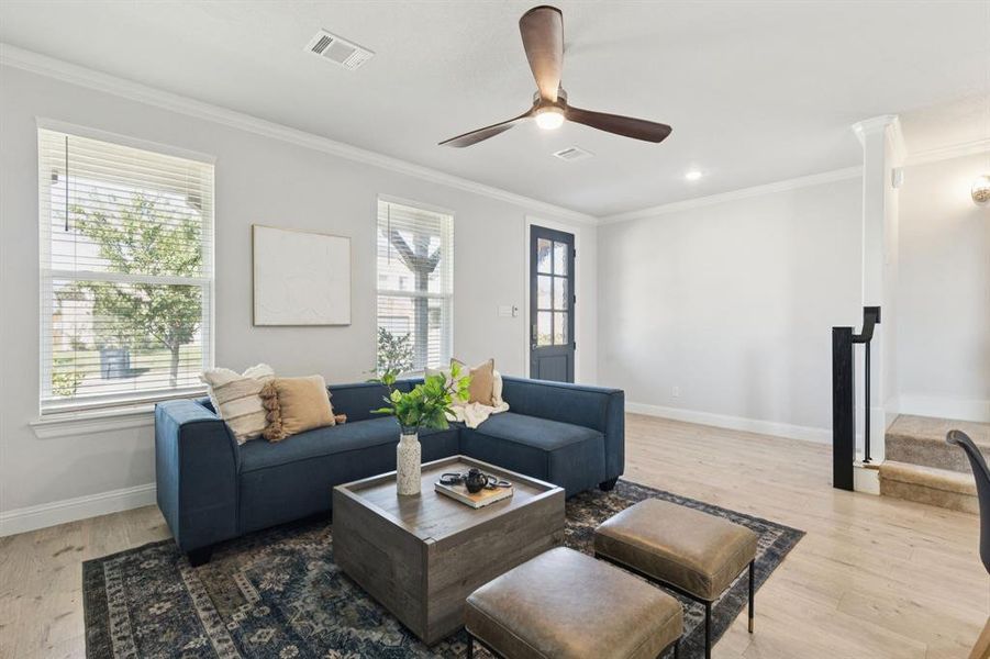Furnished interior view inside a new home in Lakes of River Trails, Fort Worth (Image 15).