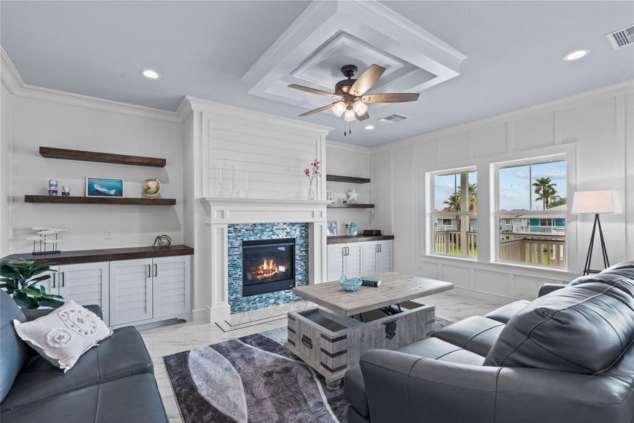 Furnished interior view inside a new home in , Bayou Vista (Image 11).