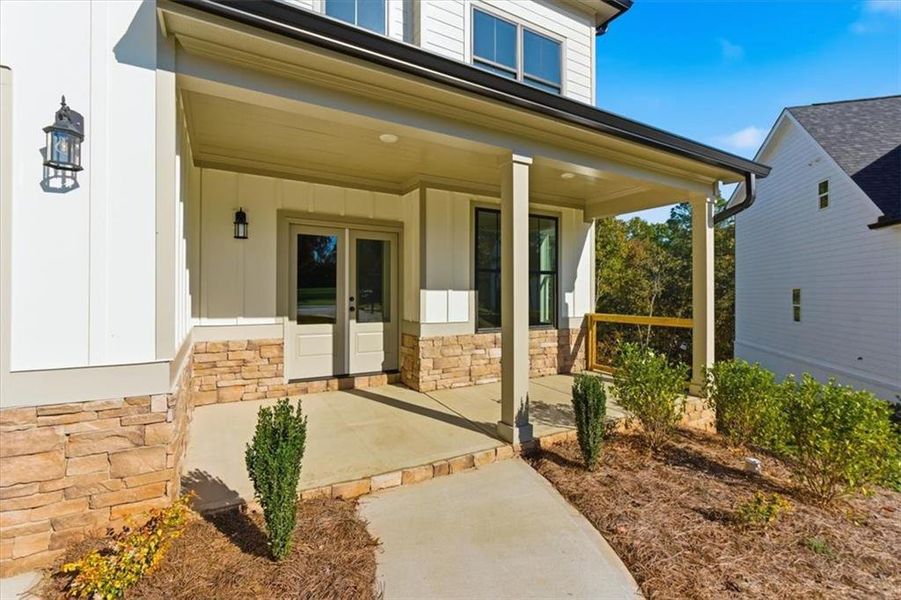 Exterior details and patio area of a home in , Cartersville (Image 3).