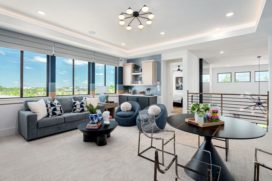 Representative furnished interior of a home built from the Fairway by Landon Homes in Fields - Brookside North, Frisco (Image 22). Representative furnished interior of a home built from the Fairway by Landon Homes in Fields - Brookside North, Frisco (Image 22).