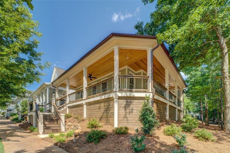 Exterior details and patio area of a home in , Covington (Image 4). Exterior details and patio area of a home in , Covington (Image 4).