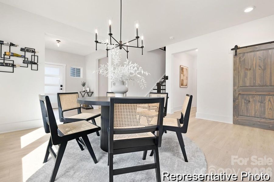 Furnished interior view inside a new home in Lowell Woods, Lowell (Image 9).