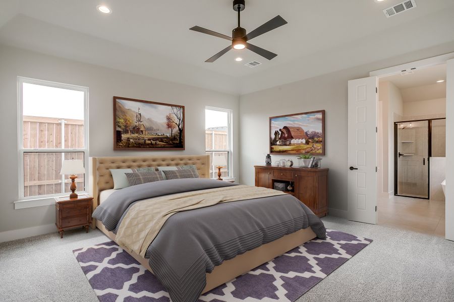 Representative furnished interior of a home built from the The Addison by Kenmark Homes in Coyote Crossing, Godley (Image 7). Representative furnished interior of a home built from the The Addison by Kenmark Homes in Coyote Crossing, Godley (Image 7).