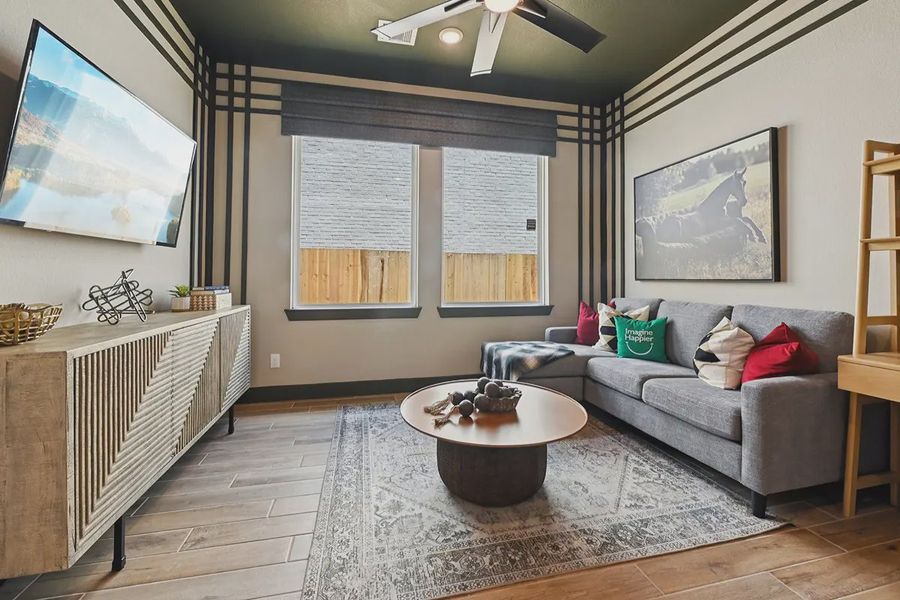 Furnished interior view inside a new home in Meridiana 60's, Manvel (Image 9).