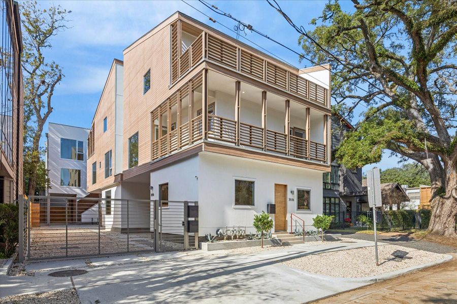 Exterior details and patio area of a home in , Houston (Image 26). Exterior details and patio area of a home in , Houston (Image 26).