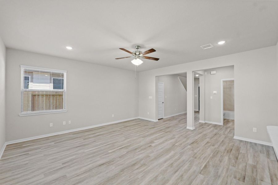 Bright and airy great room