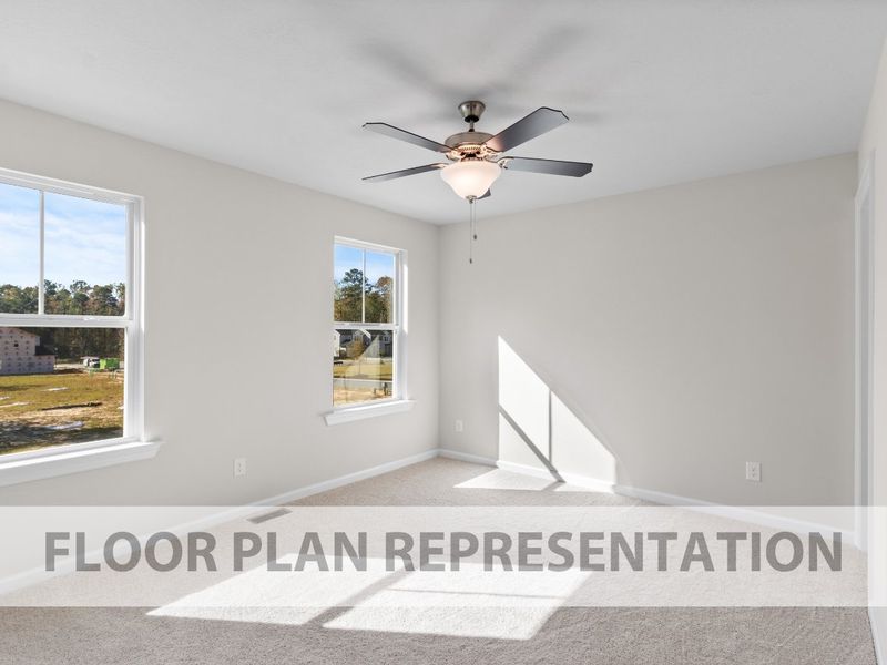 Athens Plan Primary Bed | Ivey Homes