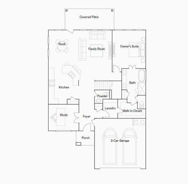 2D floor plan layout of this home in Canterra Creek, Rosharon, TX (Image 3). 2D floor plan layout of this home in Canterra Creek, Rosharon, TX (Image 3).