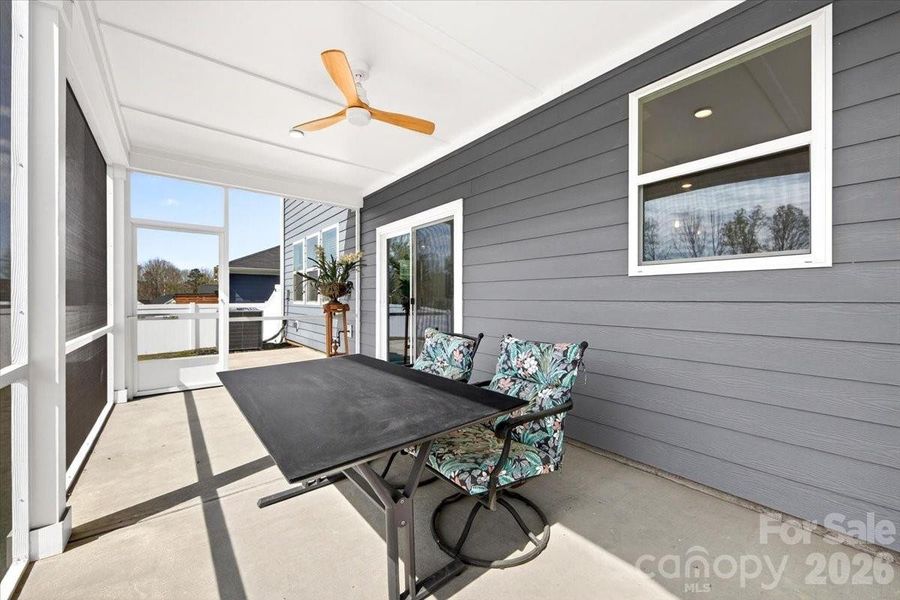 Plenty of space for all your outdoor furniture needs.