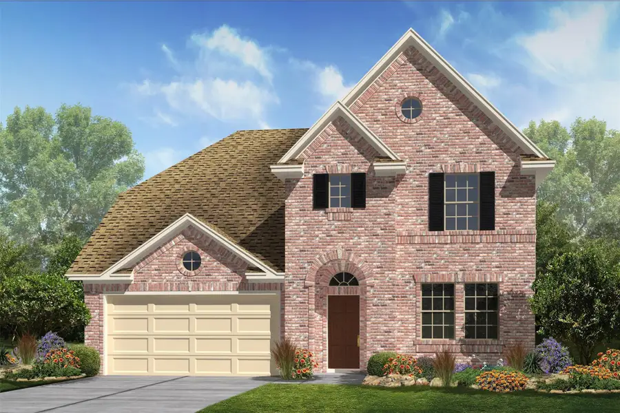 Gorgeous Captiva II home design by K. Hovnanian® Homes with elevation C in beautiful Waterstone on Lake Conroe. (*Artist rendering used for illustration purposes only.)