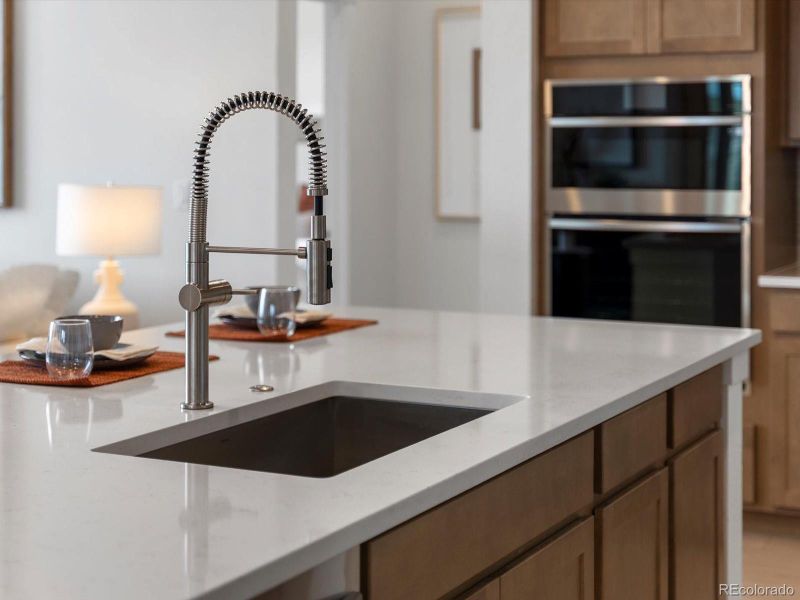 Close-up of interior finishes inside a home in Ascent at Inverness, Englewood (Image 13).
