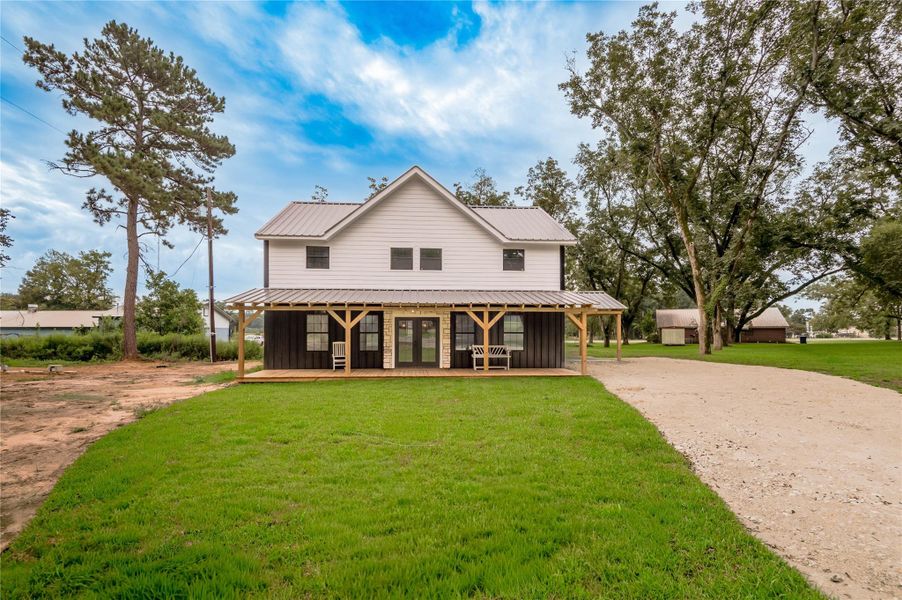 Front exterior of a new home in , Douglass, TX, highlighting curb appeal (Image 24). Front exterior of a new home in , Douglass, TX, highlighting curb appeal (Image 24).