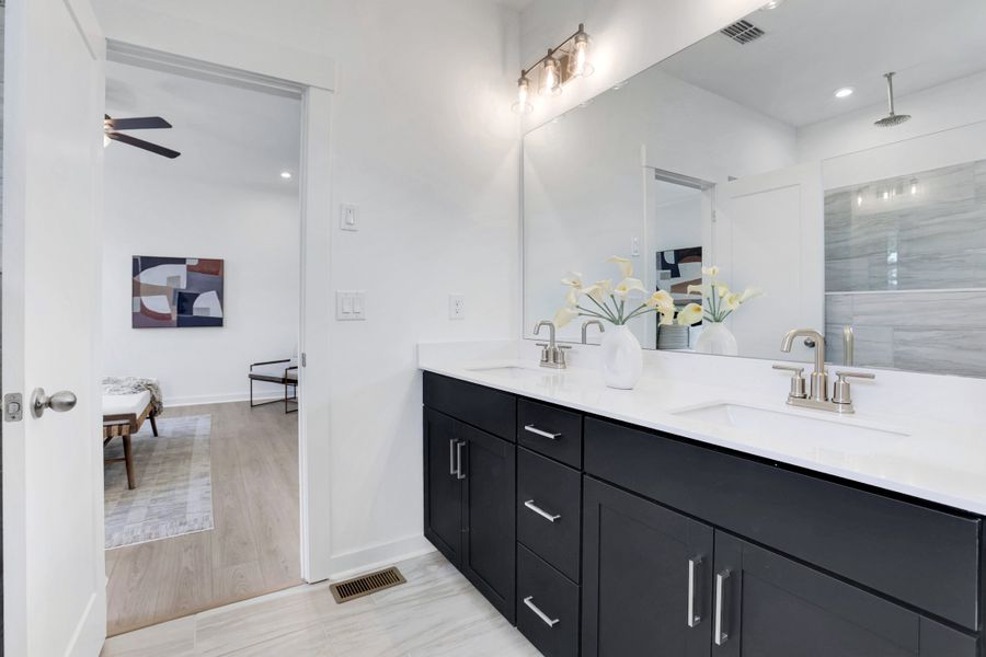 Representative furnished interior of a home built from the Keystone by Beazer Homes in Poppy at GreenHouse, Marietta (Image 12).