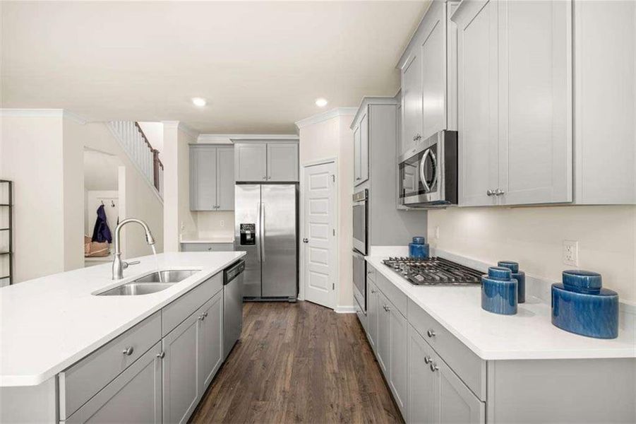 Furnished interior view inside a new home in Wildwood, Covington (Image 49). Furnished interior view inside a new home in Wildwood, Covington (Image 49).