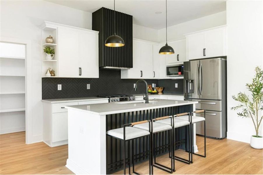 Furnished interior view inside a new home in , Monroe (Image 12).
